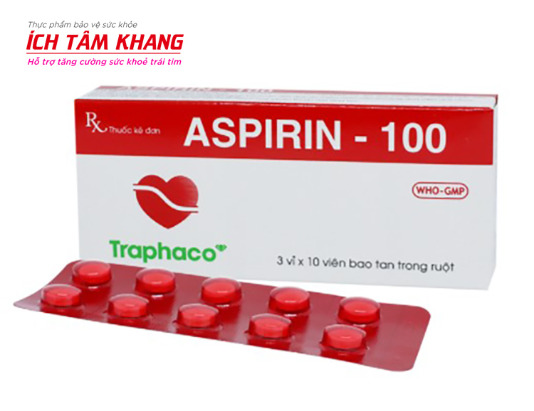 Aspirin là thuốc chống đông được chỉ định phổ biến cho người suy vành tim